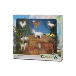 COLLECTA 84049 zestaw 9 zwierząt z farmy - pudełko (004-84049) - 1